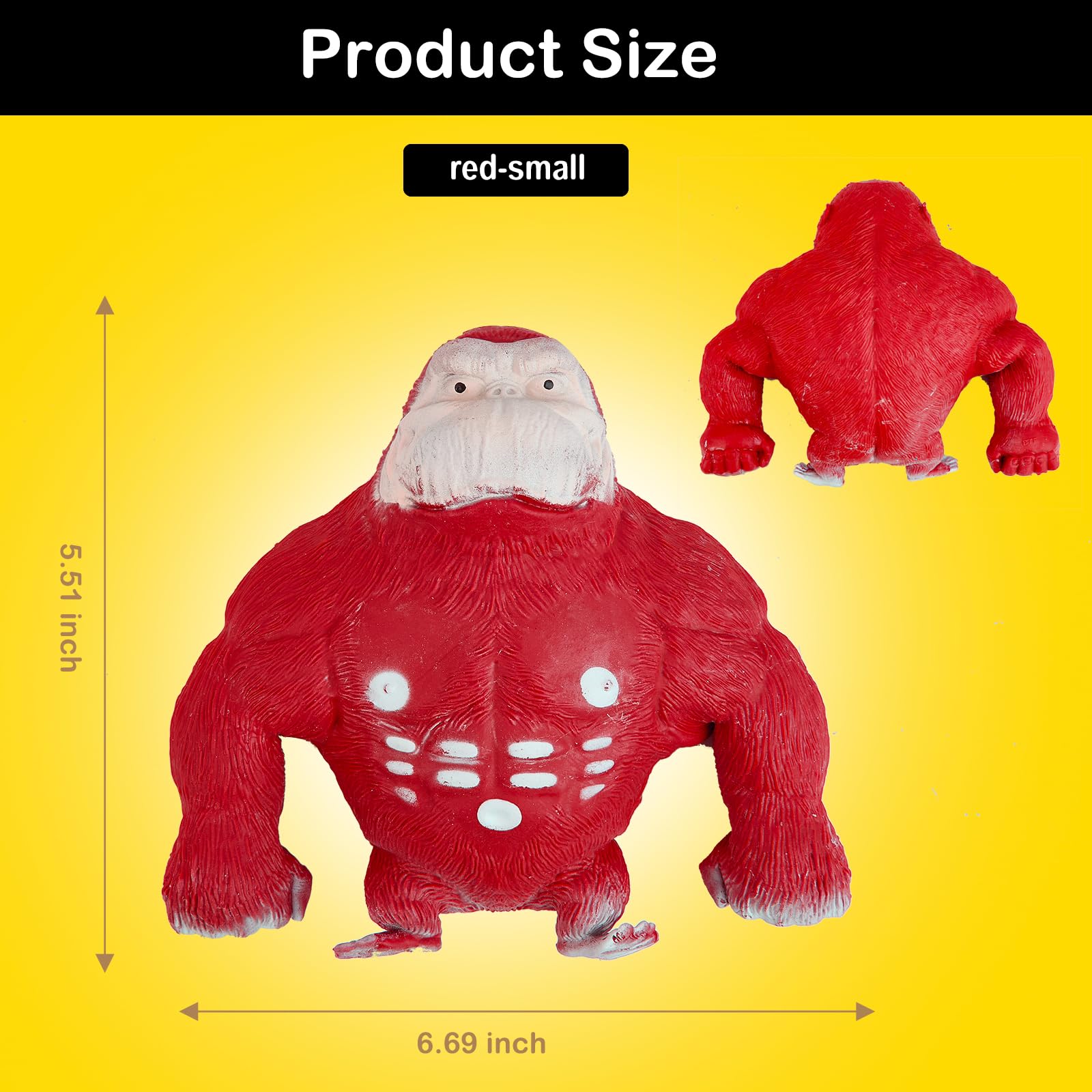 Amazon | おもしろモンキートイ スクイーズゴリラおもちゃ 子供と大人