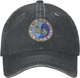 FLYIFE USS New Orleans Lph-11 Apollo 14 Recovery Baseball Cap Adjustable Dad Hat Hats for Men Women Gifts Casual Unisex Classic Cowboy Vintage Black