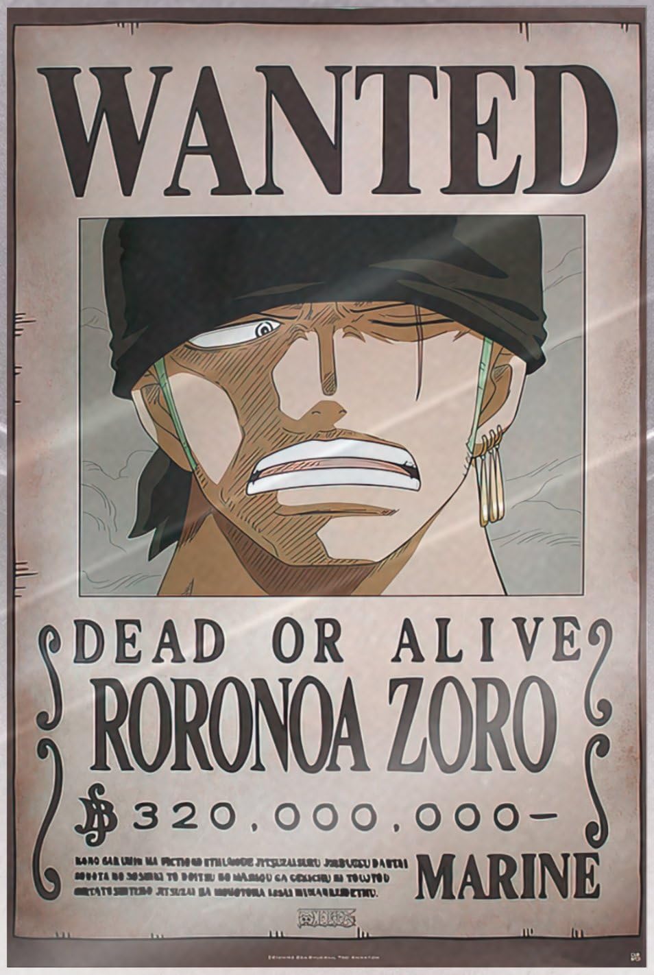 Amazon.com: One Piece - Anime Manga Poster (Wanted Dead Or Alive