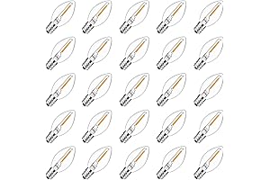 GOOTHY 25 Pack C7 Outdoor Shatterproof LED Replacement Bulbs