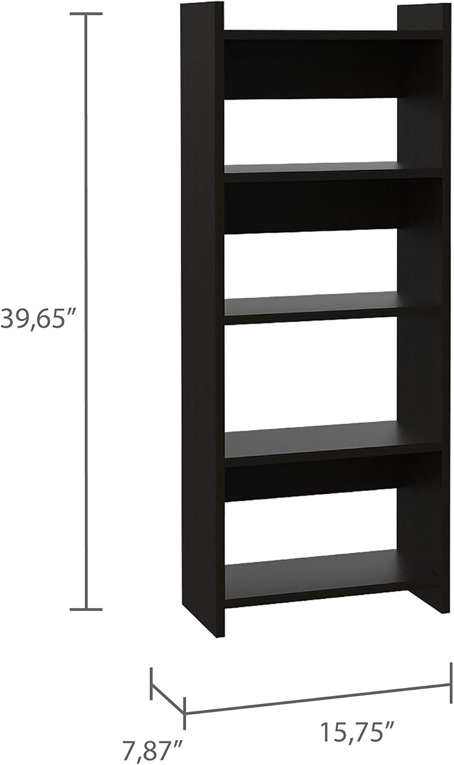 1-Plano Two Piece Home office Set,Black