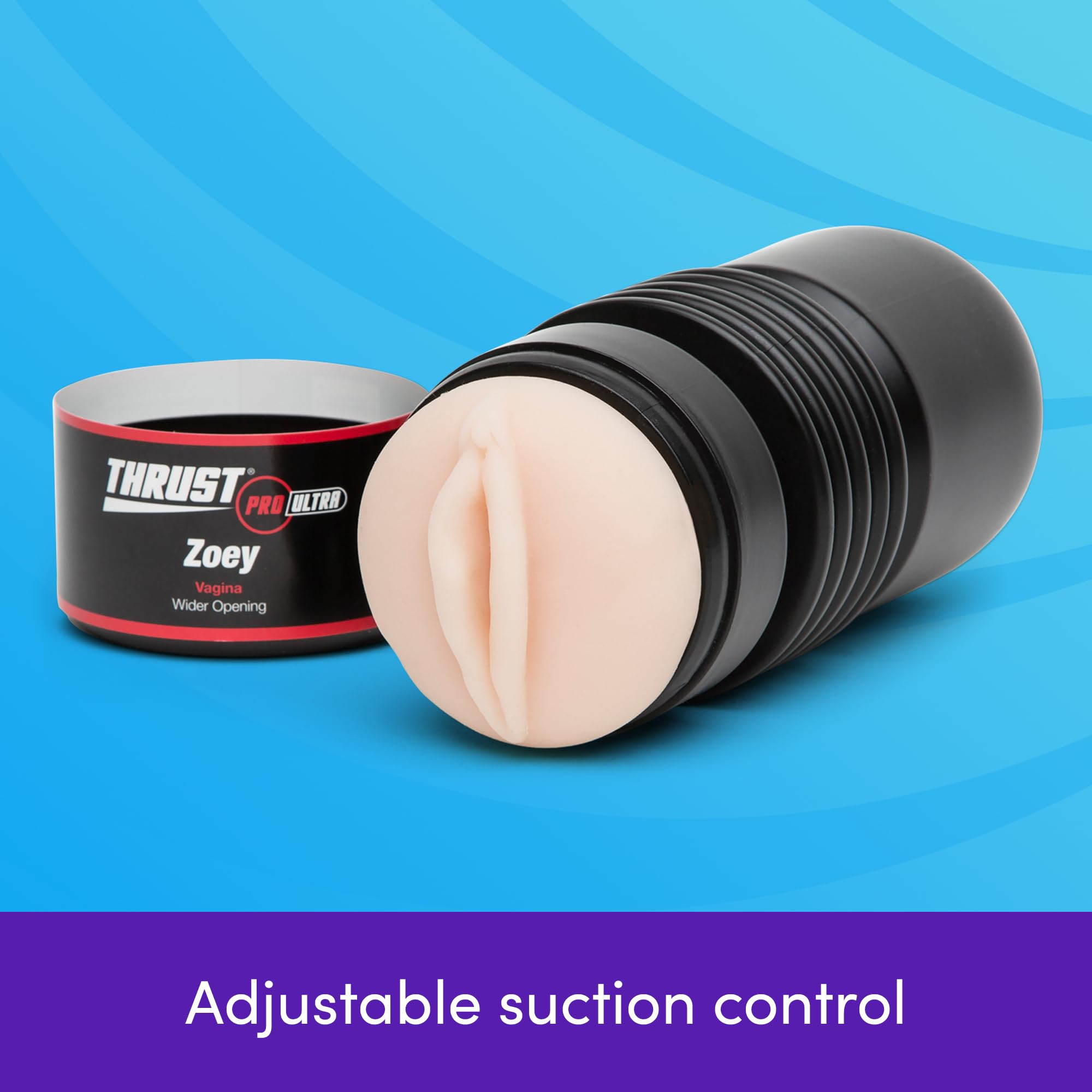 Amazon.com: Lovehoney Thrust Pro Ultra Zoey Male Masturbator Cup - 6 Inch  Realistic Vagina with Textured Canal - Vibrator Compatible Male Sex Toy -  Self Pleasure Sex Toys for Men