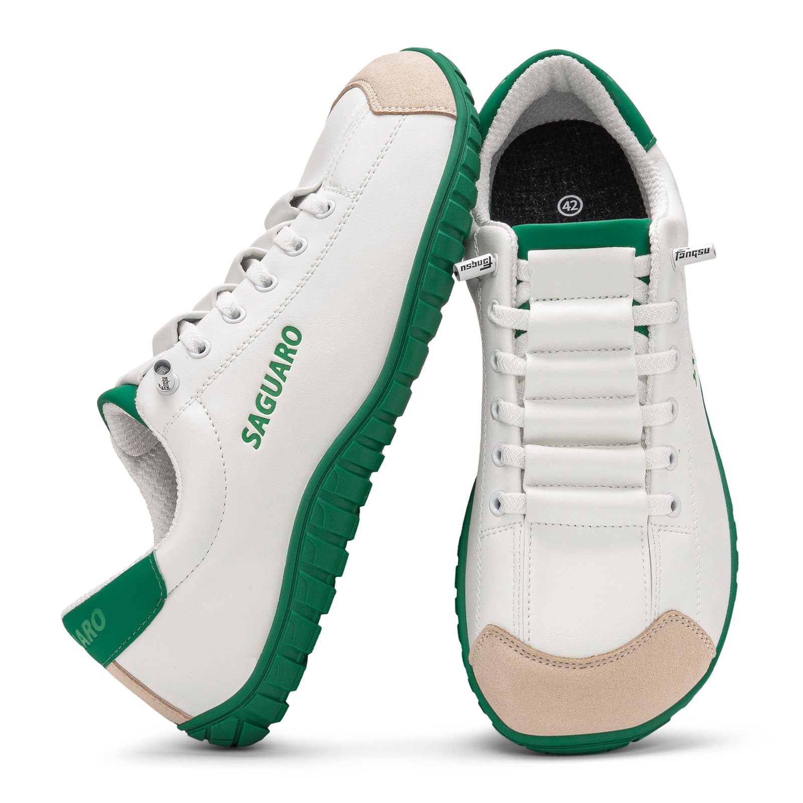 SAGUARO Unisex Barfußschuhe Breit Minimalistische Sneaker mit Zero Drop Sohle für Alltag, Arbeit, Freizeit und Reisen,Gr.36-48