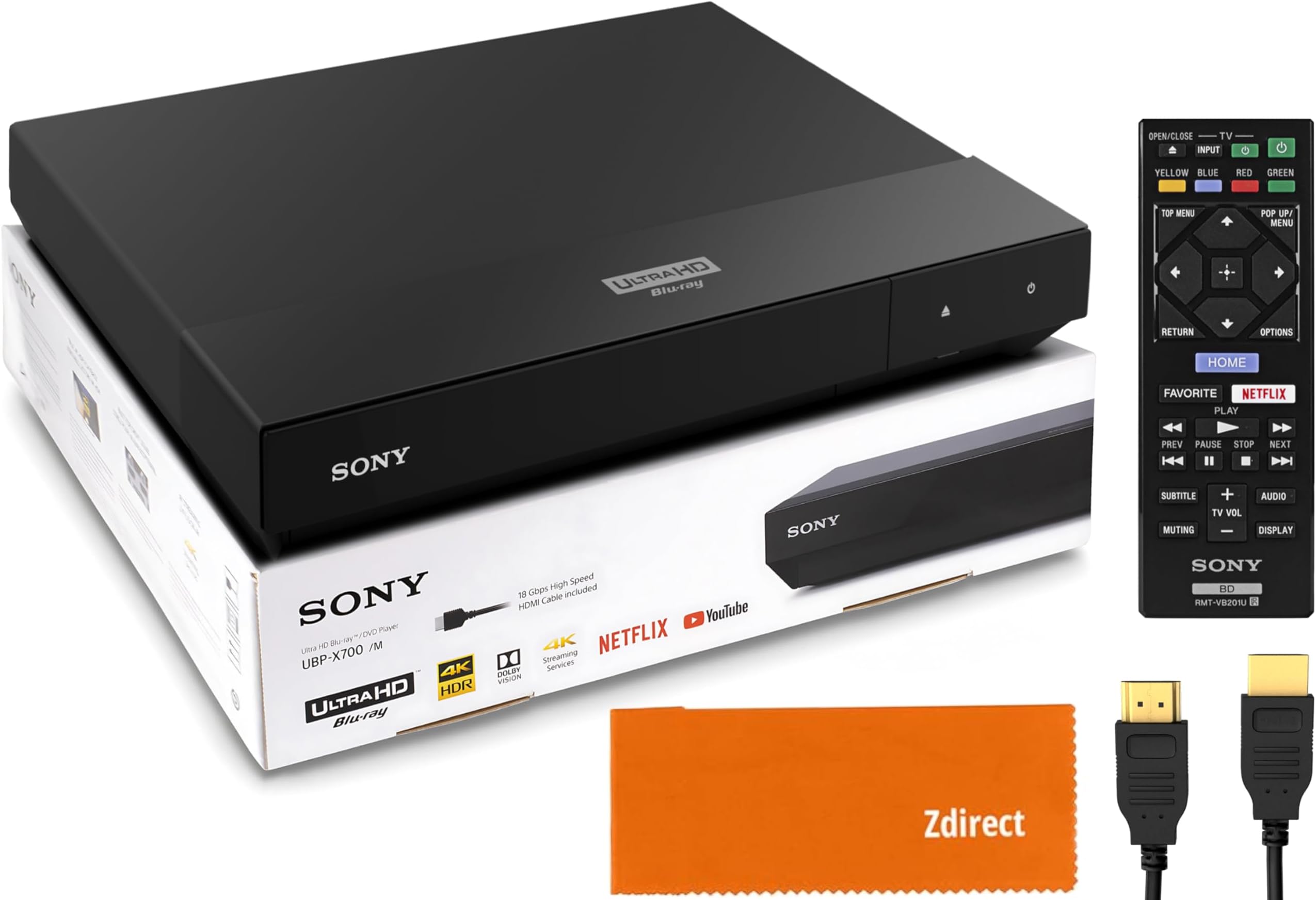 Amazon.com: Sony 4k Blu Ray Player Ultra HD UBP-X700M - CD/DVD Player ...