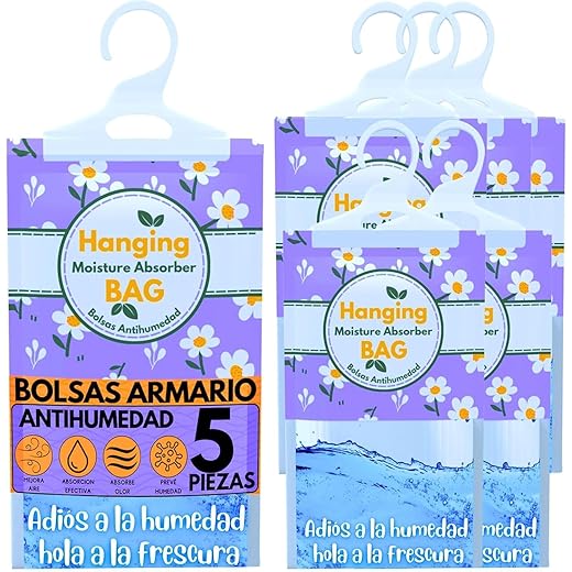 Birudmart Moisture Absorbers Hanging Closet Dehumidifier Bag