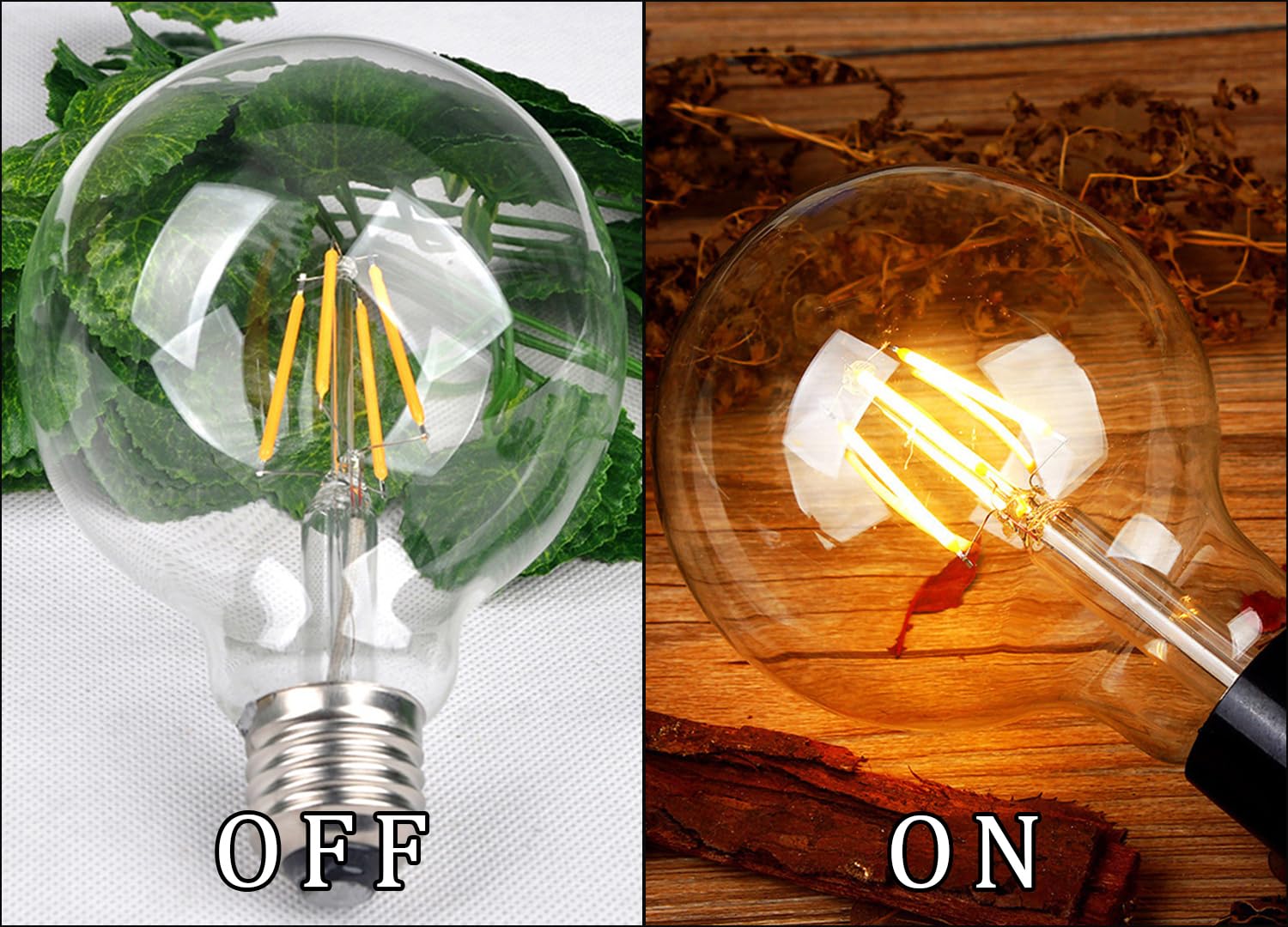 Fizzytech G80 LED Globe Bulbs - Warm White -4 Fizzytech G80 LED Globe Bulbs - Warm White -4