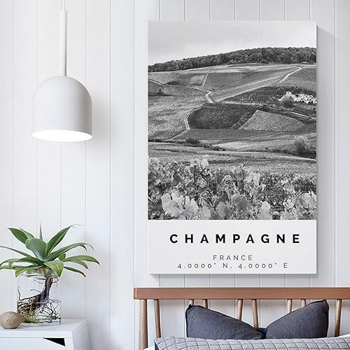 Miniatura 5 de Póster de champán con impresión en blanco y negro, arte de pared de champán, impresión fotográfica de champán, póster de regalo de champán, pintura