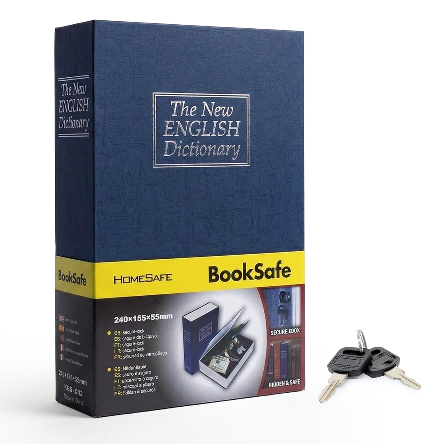 Book Safe Locker Hidden Dictionary Safe Box with Key Lock for Cash, Jewellery & Important Documents, Secret Portable Storage Box, Book Design Security Safe for Home, Office & Travel-image-33