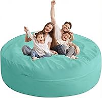 Vista 52 de HABUTWAY Silla Puf de 3 Pies de Terciopelo Lujoso de Piel Ultra Suave con Espuma Viscoelástica de Alto Rebote, Sillas Puf para Adultos, Sofá