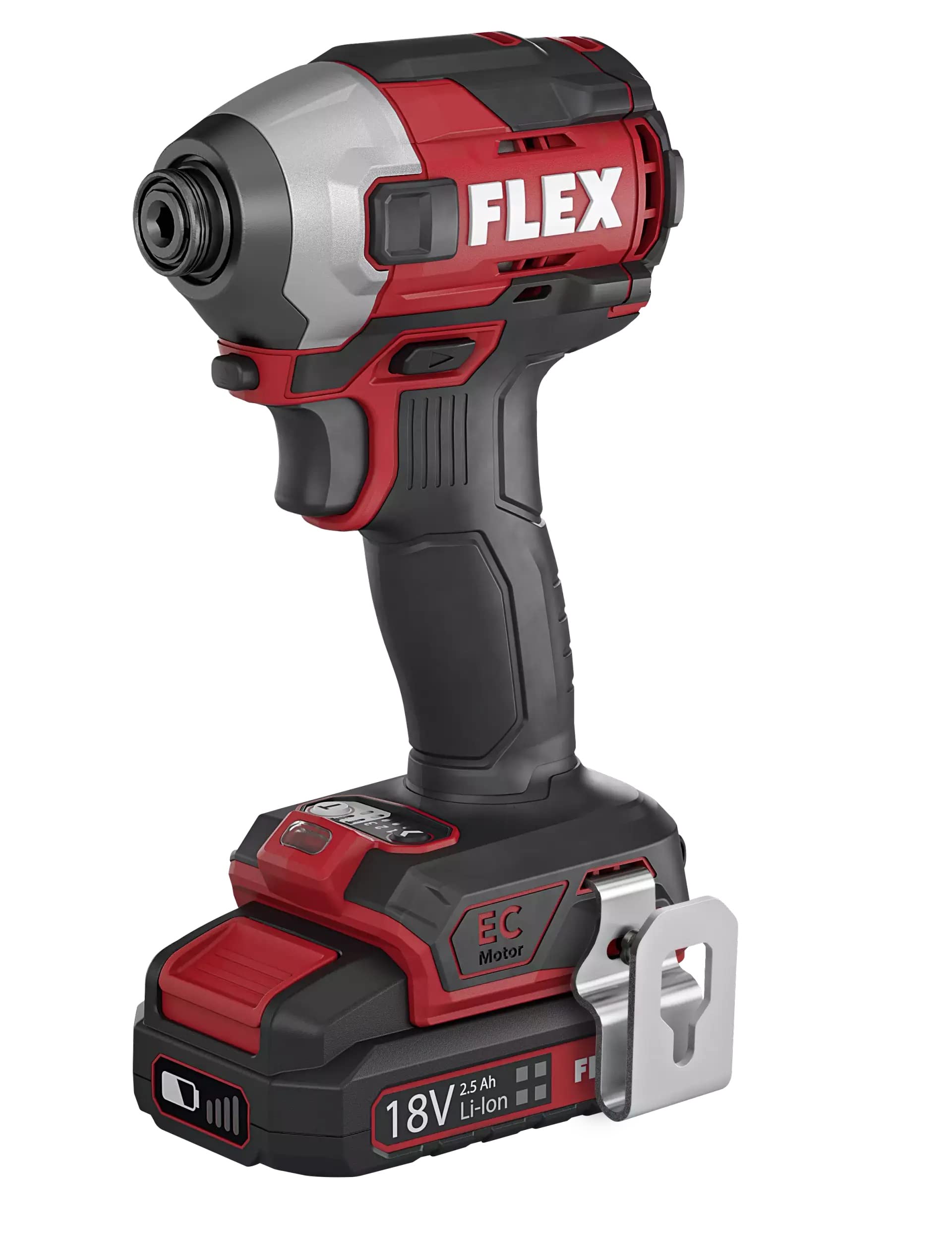 Flex Akumulatorowa wkrętarka udarowa 18 V ID 1/4" 18,0-EC-HD (bez akumulatora, z wyrzutem bitów, wiertło z silnikiem bezszczotkowym, wysoka sprawność, długa żywotność) 520764