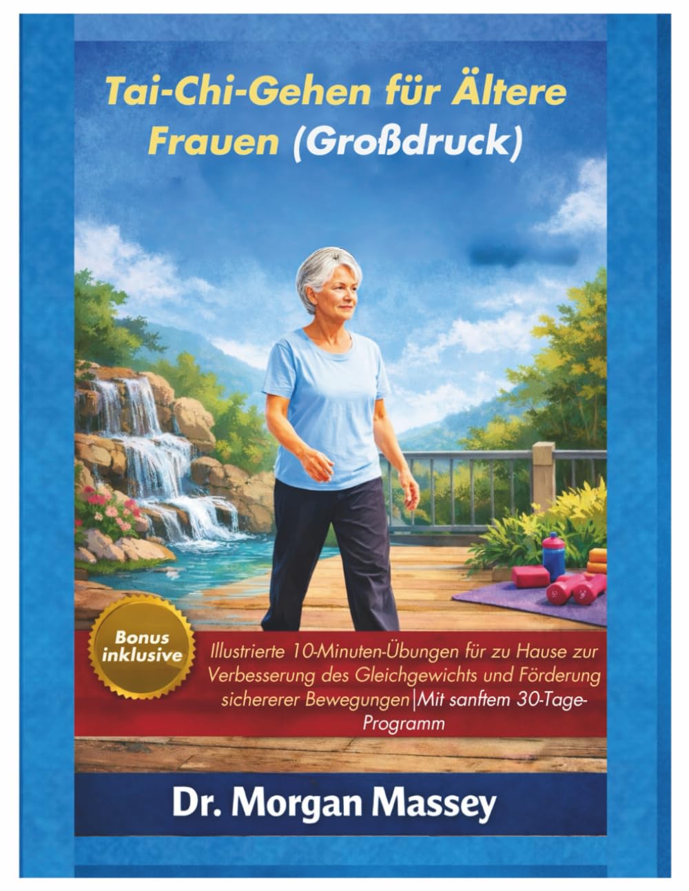 Tai-Chi-Gehen für Ältere Frauen (Großdruck): Illustrierte 10-Minuten-Übungen für zu Hause zur Verbesserung des Gleichgewichts und Förderung sichererer Bewegungen|Mit sanftem 30-Tage-Programm