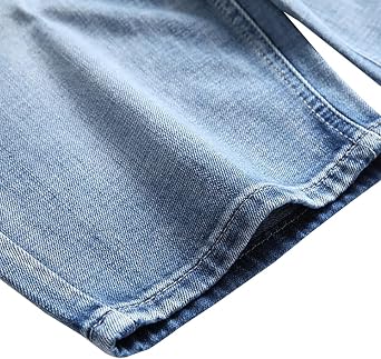 LONGBIDA Men's Jean Shorts Summer Casual Stretch Denim Jorts | Relaxed Fit