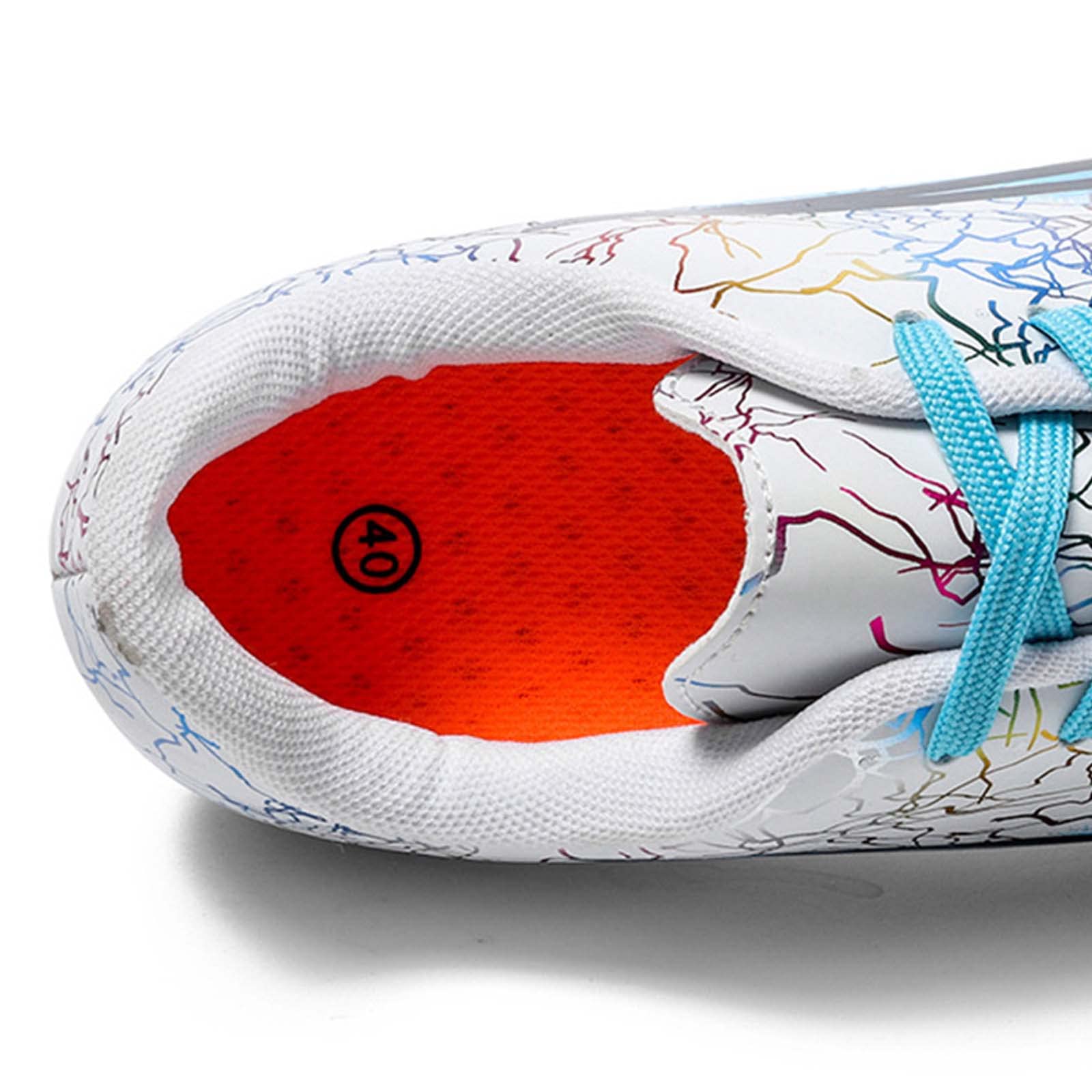 SDEQA Chaussures D'athlétisme pour Unisexes Adulte Respirantes Chaussures D'athlétisme À 7/8 Clous Antidérapantes Dédiées Pointes De Sprint Junior