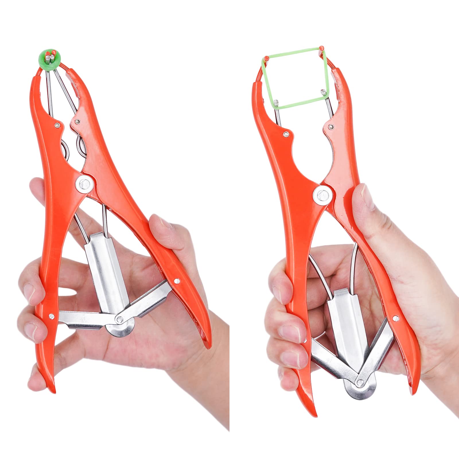 Pinza Per Castrazione Ovini, Dilatatore a Palloncino Pinza Per Castrazione In Acciaio Inox con 100 Anelli di Gomma Per Bovini, Ovini e Suini (Colori Casuali)
