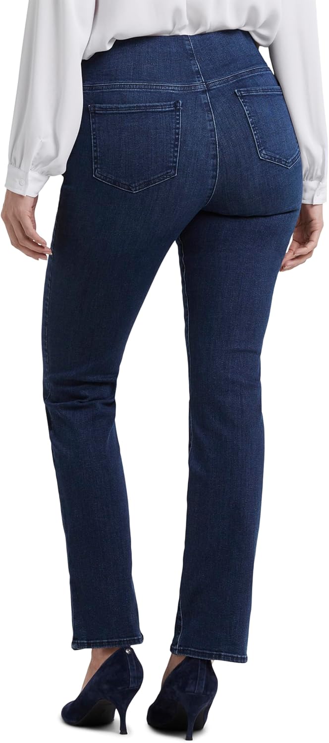 NYDJ Women's Pull-On Marilyn Straight Jeans - Effortless Comfort and Style, Women's Denim Straight Jeans for Daily Wear - Image 5
