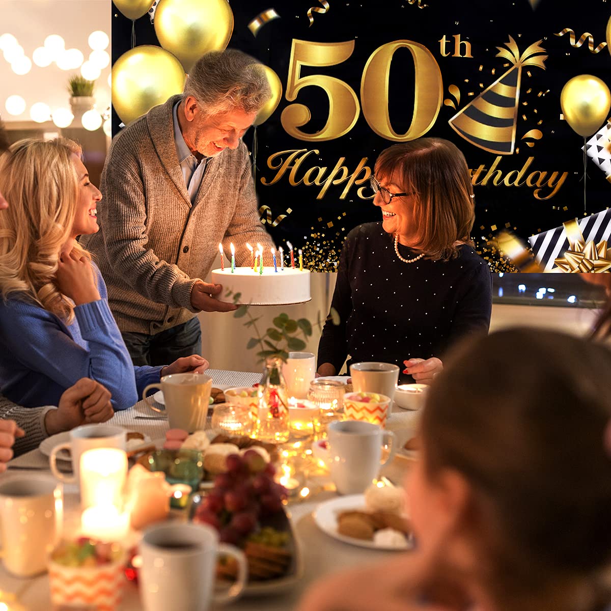 Bannière Toile de Fond Anniversaire, Joyeux Anniversaire Bannière, Articles de Fête Décoration Fête Anniversaire, Bannières d'Affiche en Tissu, Arrière-Plans de Photographie d'Anniversaire (50)
