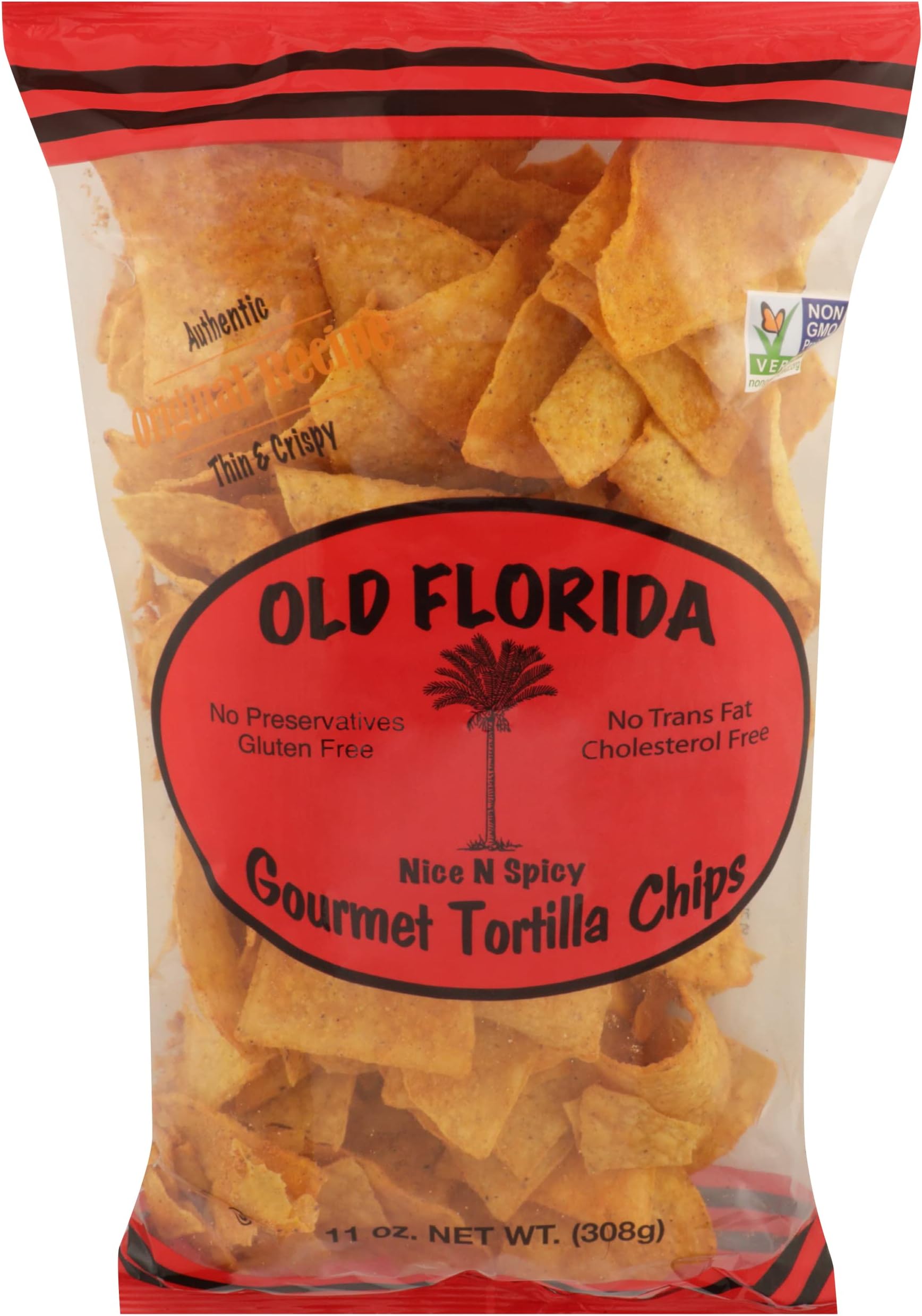 OLD FLORIDA GOURMET PRODUCTS, INC Nice N Spicy Tortilla Chips, 11 OZ