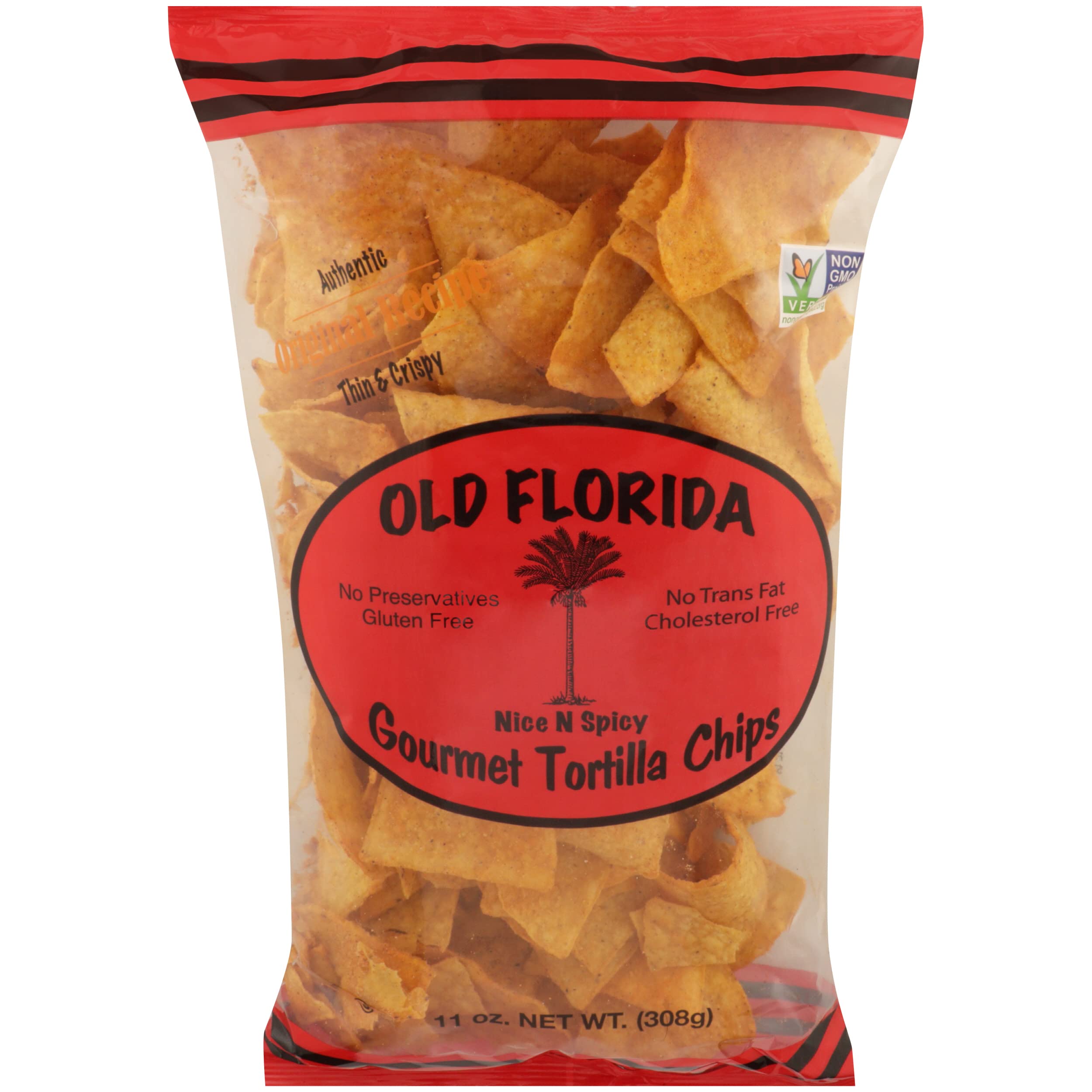 OLD FLORIDA GOURMET PRODUCTS, INC Nice N Spicy Tortilla Chips, 11 OZ