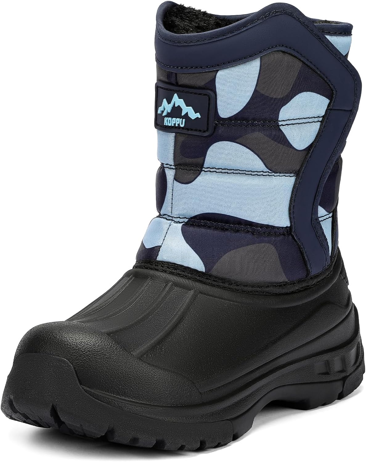 koppu Kids Waterproof Snow Boots for Boys Girls Slip Resistant Winter Shoes