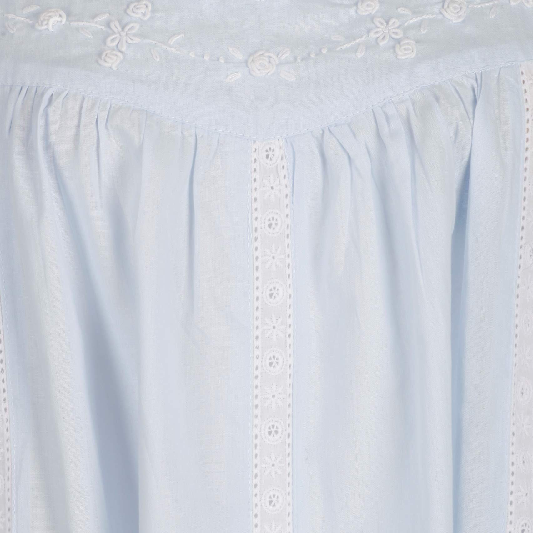 The 1 for U Meghan - Camisones sin mangas para mujer, 100% algodón, Azul, Large