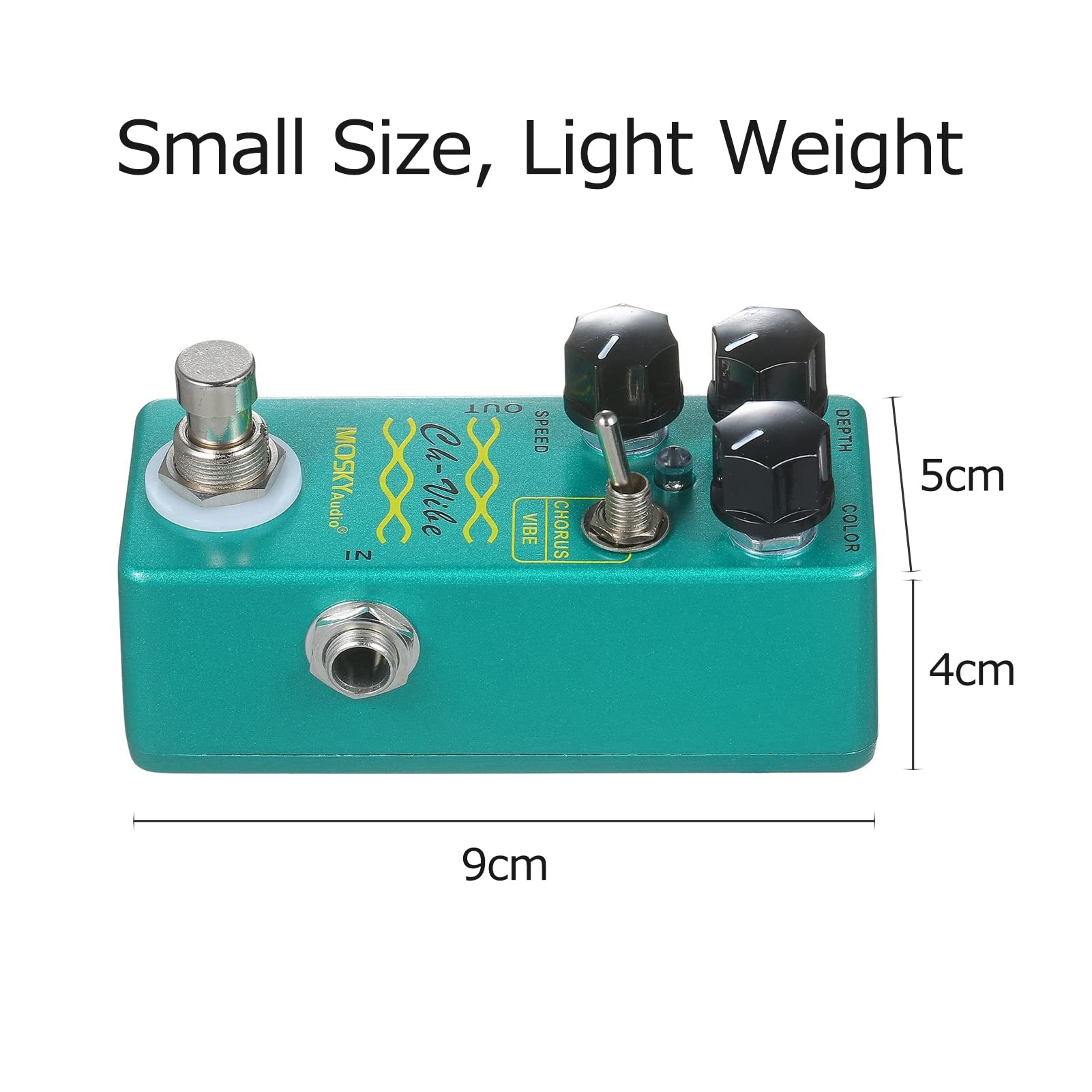 Lechnical Pedale Effetto Chorus/Vibe Pedale Effetti per Chitarra Pedale Singolo Effetto Mini
