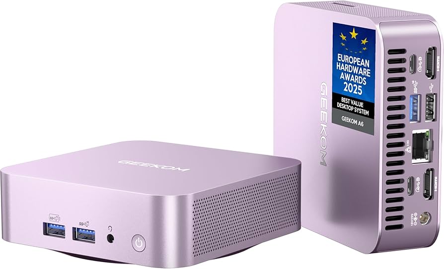 Amazon.com: GEEKOM A6 Aurora Edition Mini PC with AMD Ryzen 7