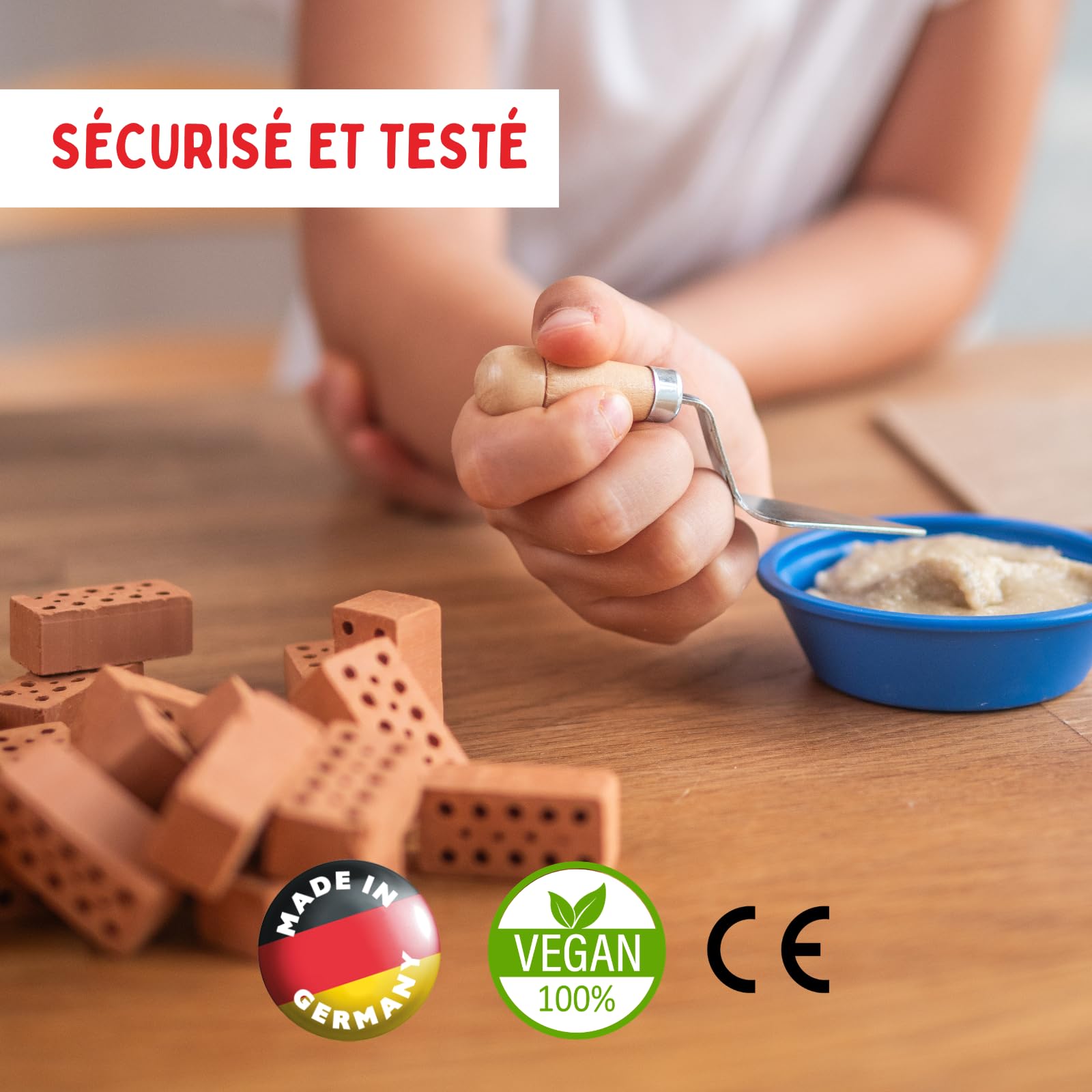 Teifoc 4300 Kit de Construction en Briques – Maison à colombages, Set créatif avec 200 Mini-Briques, Maison DIY à Construire, Jouet pour Filles et garçons 7–9 Ans, idée Cadeau Noël