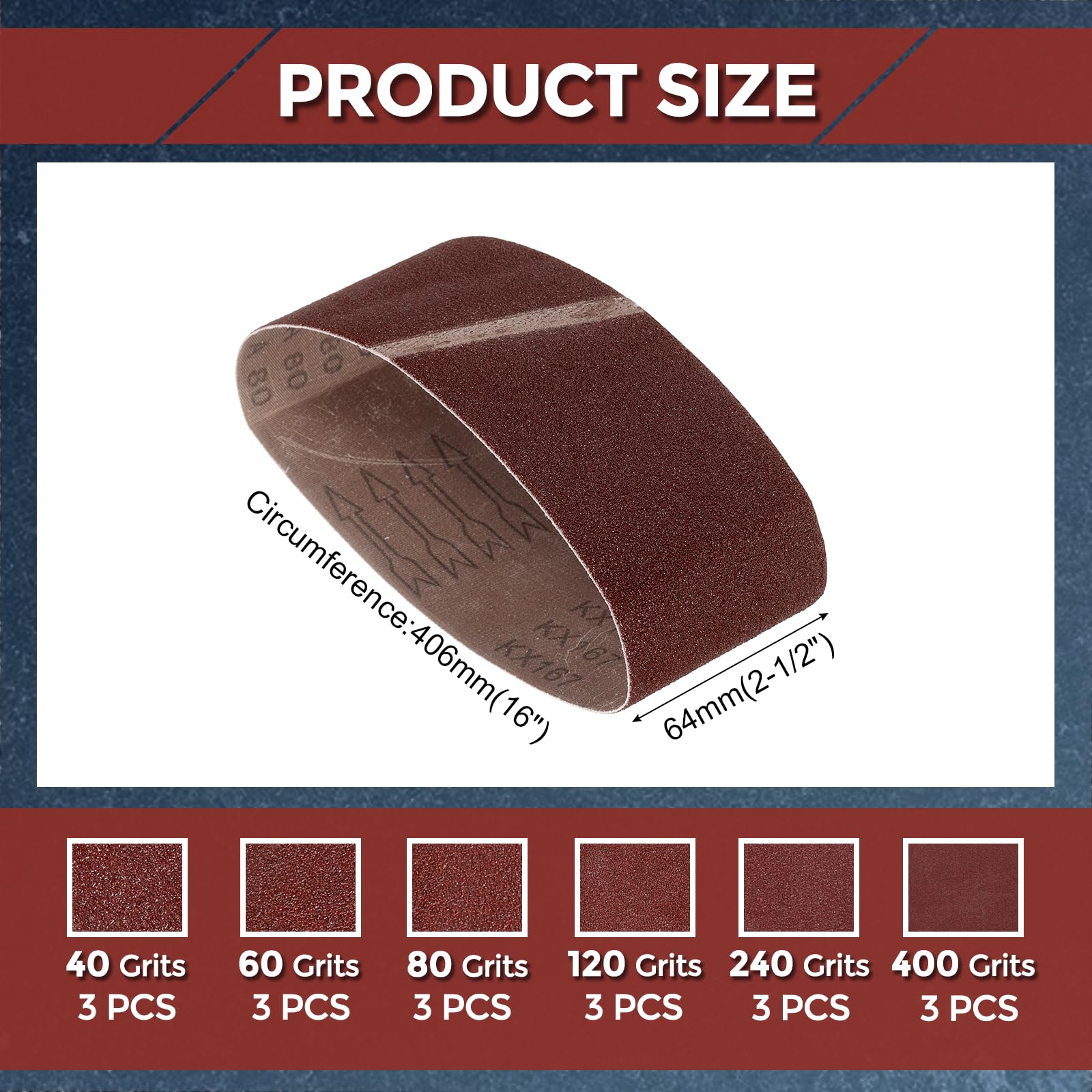 Kozelo 18 Pack Sanding Belt - Image 2
