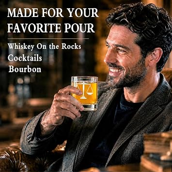 AGMdesign Lawyer Whiskey Glass, 11 oz, Good Day Bad Day Don't Even Ask, Dishwasher Safe, Birthday Gift for Paralegal, Attorney, Legal Assistant, or Law Student