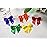 Rainbow Pana 120 Pack Red Bows and Green Bows for Christmas, Twist Tie Bows for Treat Bags 3 Satin Ribbon Bows for Package Craft Gift Wrapping Decoration, St Patricks Day