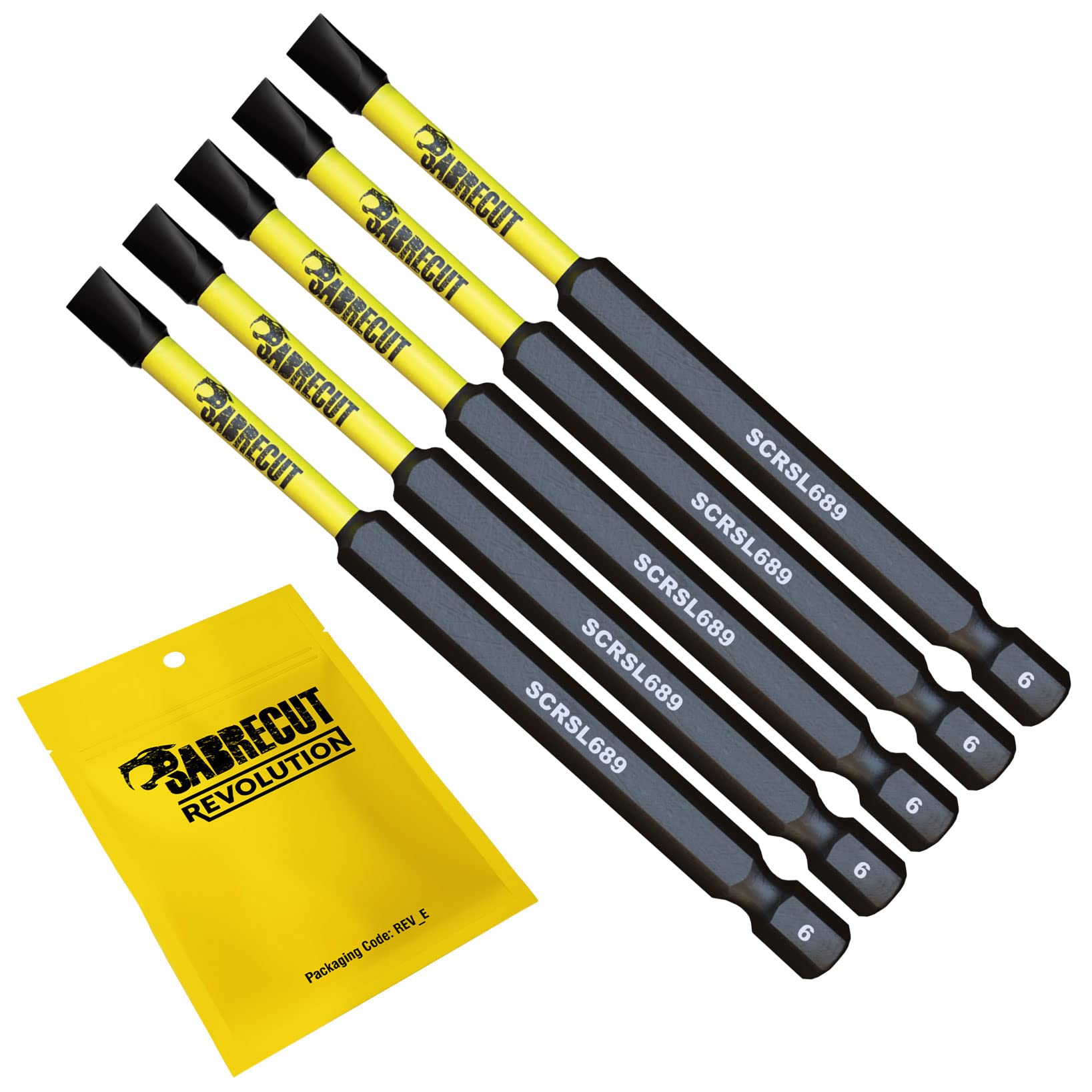 SabreCut Impact Bits SL6 89mm x 5 - Milwaukee DeWalt Professional