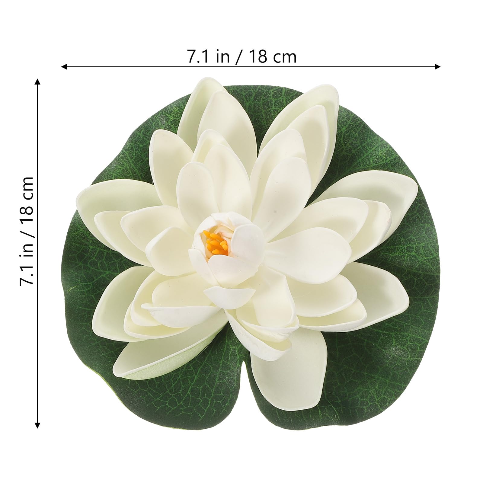 CLISPEED Artificial White Lotus Flower: 5 Pcs Pond Plants for Small Pond Outdoors Floating Flowers for Water Lily Pads Ornament for Garden Patio Pool Aquarium Decoration - Image 3