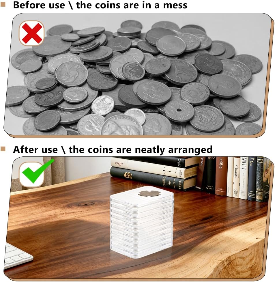 20 Pack 30mm Coin Slab Display Holder Coin Protectors Sleeves image 5