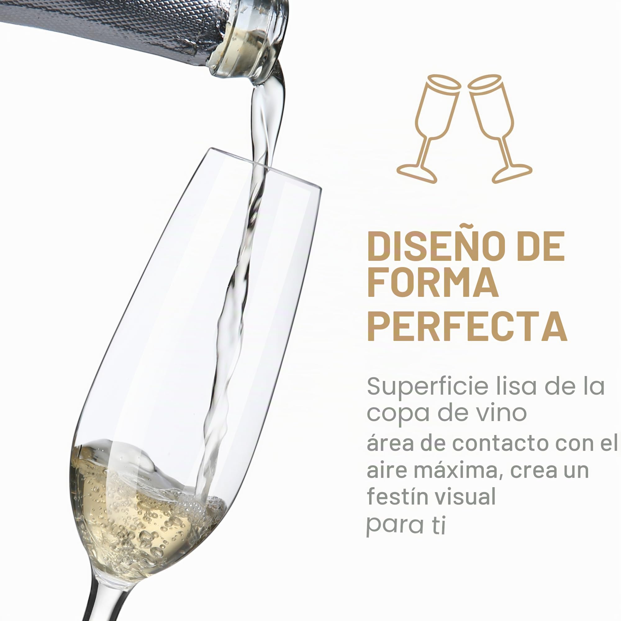 HAHASHOW Copas de Champán de Plástico Tritan Irrompible, Copas de Champán, Copas de Vino, 226 ml Copas de Champán Para Fiesta, Aptas Para Lavavajillas, Set de 4