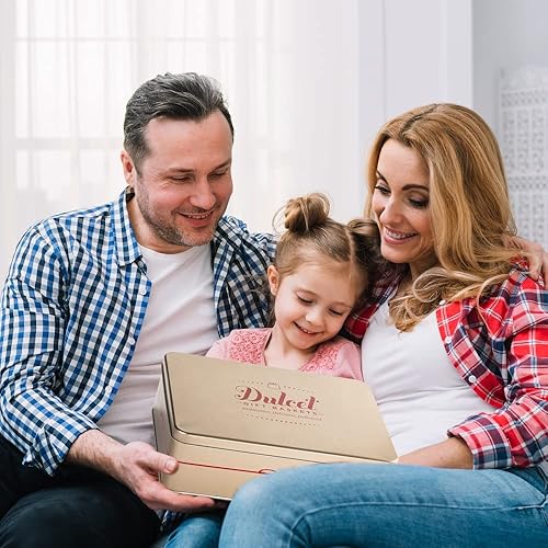 Miniatura 4 de Dulcet Gift Baskets Lata de regalo Rugelah con sabor a escamas, chispas de chocolate, canela, albaricoque de frambuesa, regalo para cumpleaños,