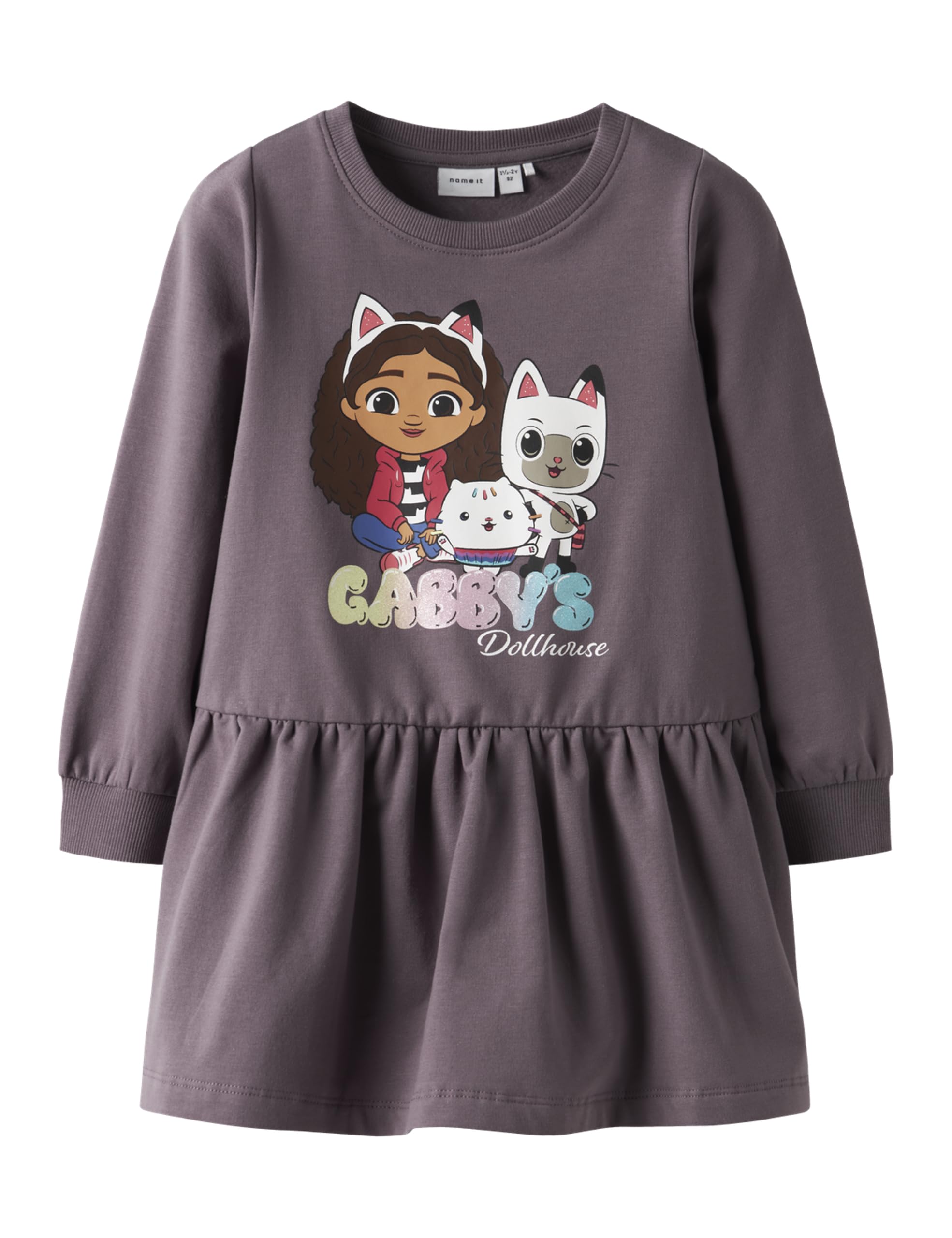 NAME IT Mädchen Nmfnuri Gabby SWE Dress Bru Sky