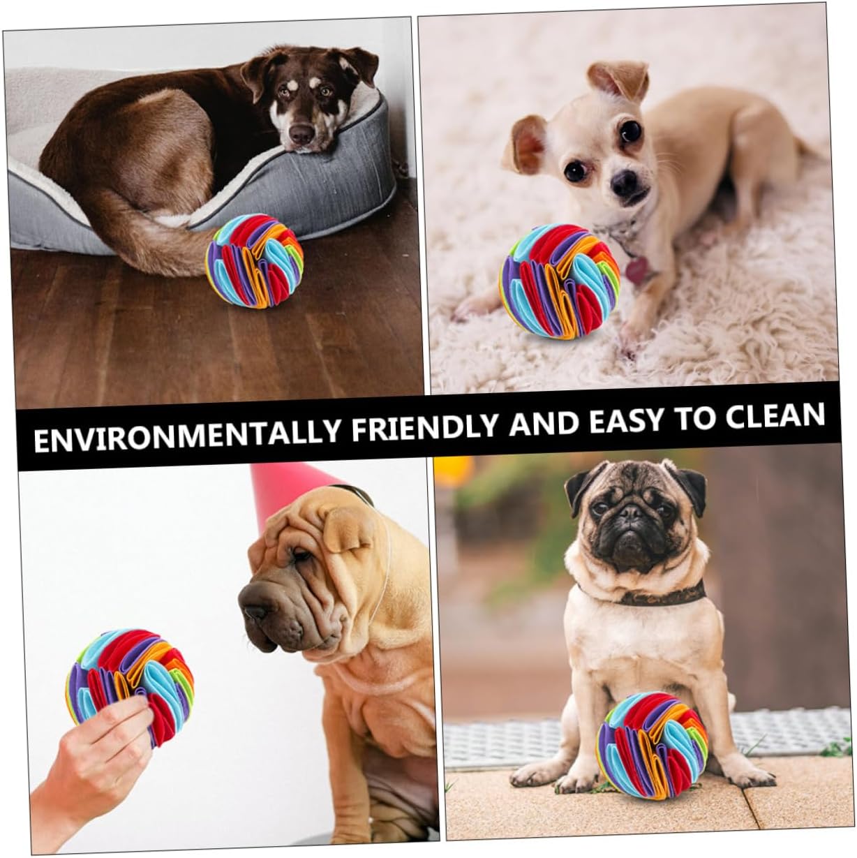 FRCOLOR 4pcs Pet Sniff Chewing Toy for Dogs Encourages Natural Foraging Skills Felt Material for Interactive Play and Reducing Boredom