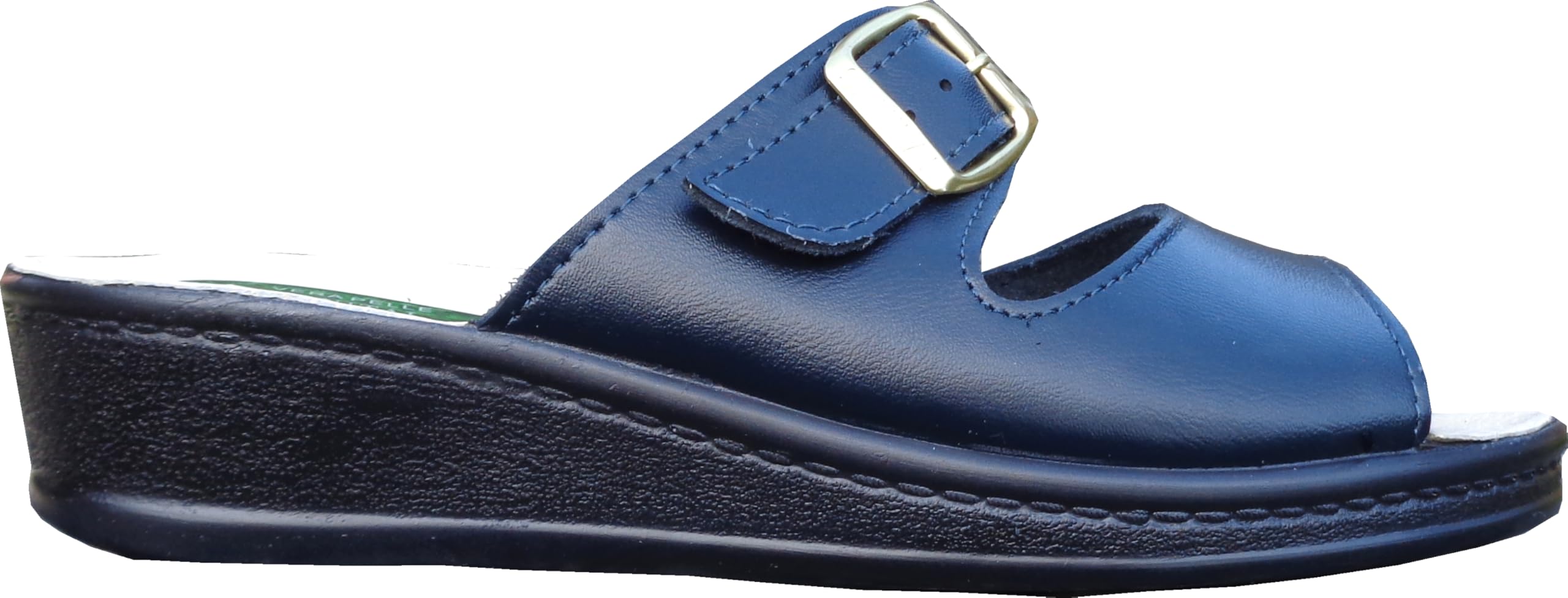 Sanital Light 1363 GEL - Ciabatta in Pelle, Leggera e Confortevole, Plantare anatomico con goccia in GEL, Artigianato Italiano. Si consiglia comprare una misura più grande
