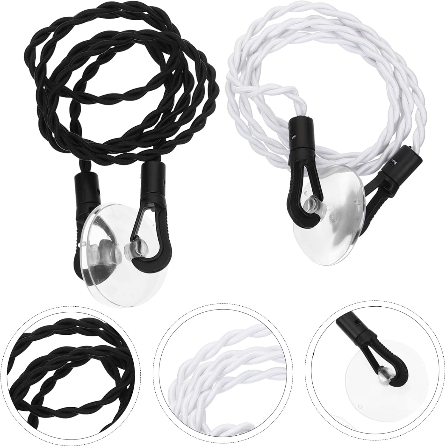 2 Pack Retractable Portable Clothesline with Suction Cups for Camping image 5