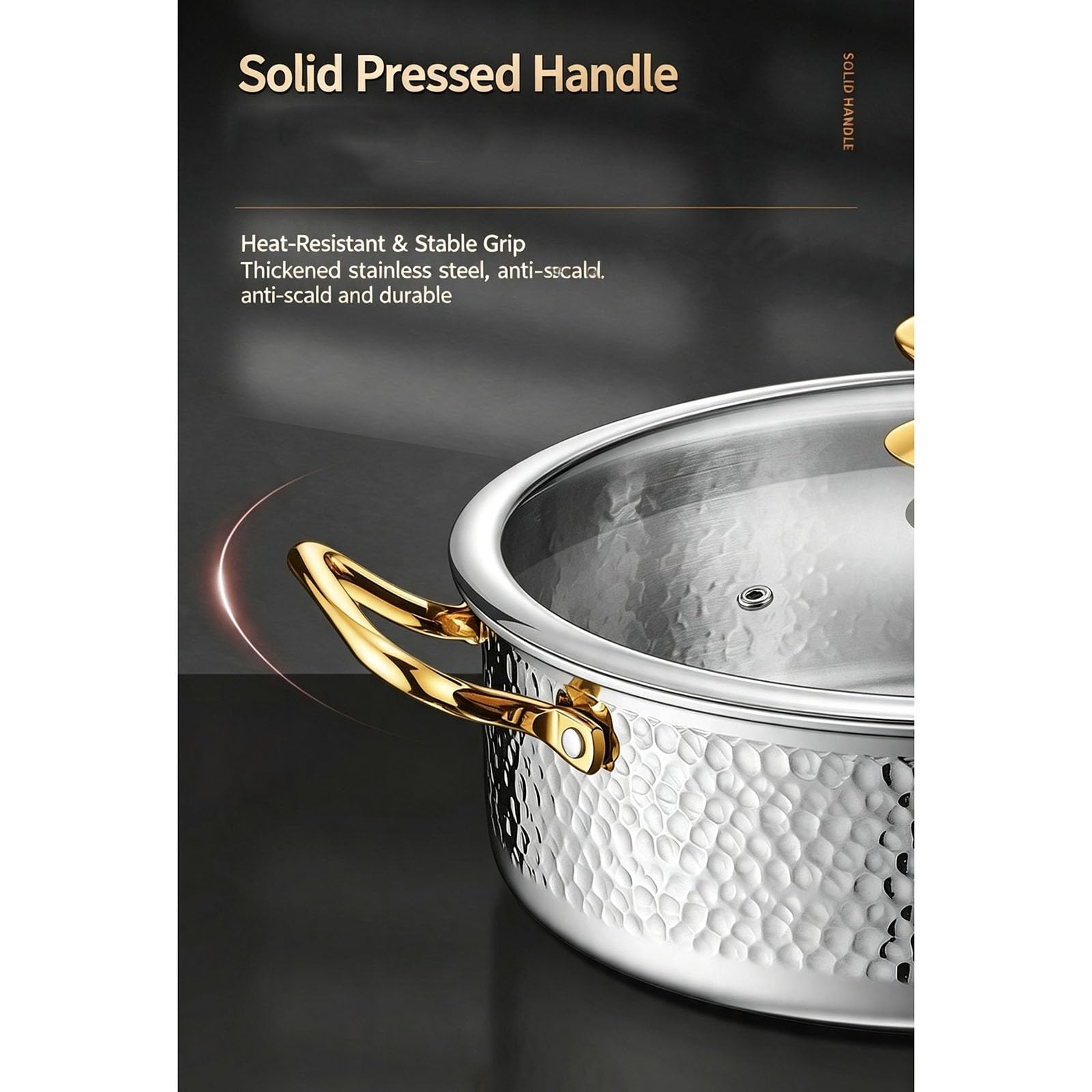 Coating-Free Simmer Pot for Induction Gas Stove