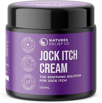 Jock Itch Cream | Fast-Acting |150ml | Soothes Itchy Groin Irritation | Anti-Fungal & Antibacterial Formula with Tea Tree & Thyme Oils | Relief & Protection Against Recurrence