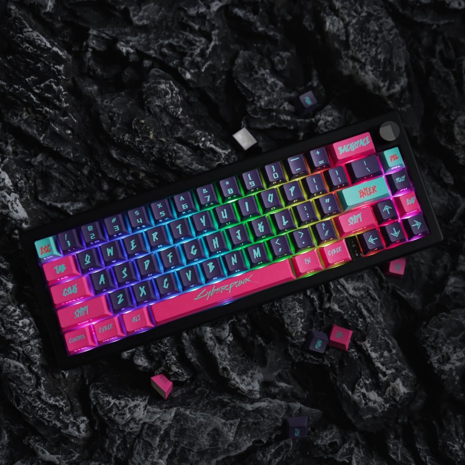 Mechanische Tastatur-Tastenkappen, 9 Tasten, WASD-Richtung, PBT Für MX