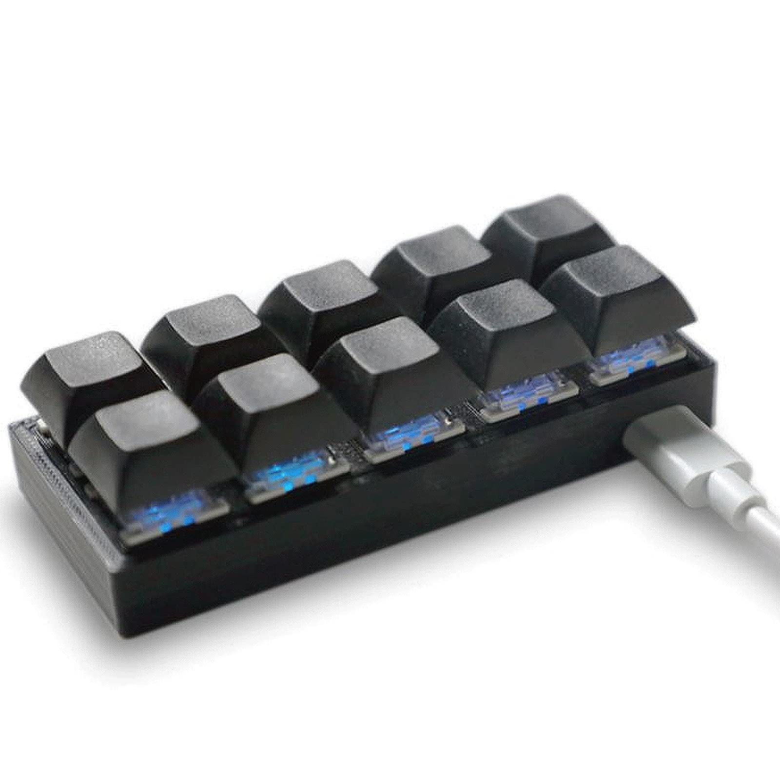 Tastiera 6 Tasti Gaming Keyboard Gaming PC tastiere Programmazione Macro con Software Switch Meccanico Tastiera Standard Nero. Hot Swap Gioco Keyboar Completamente programmabile Tasti