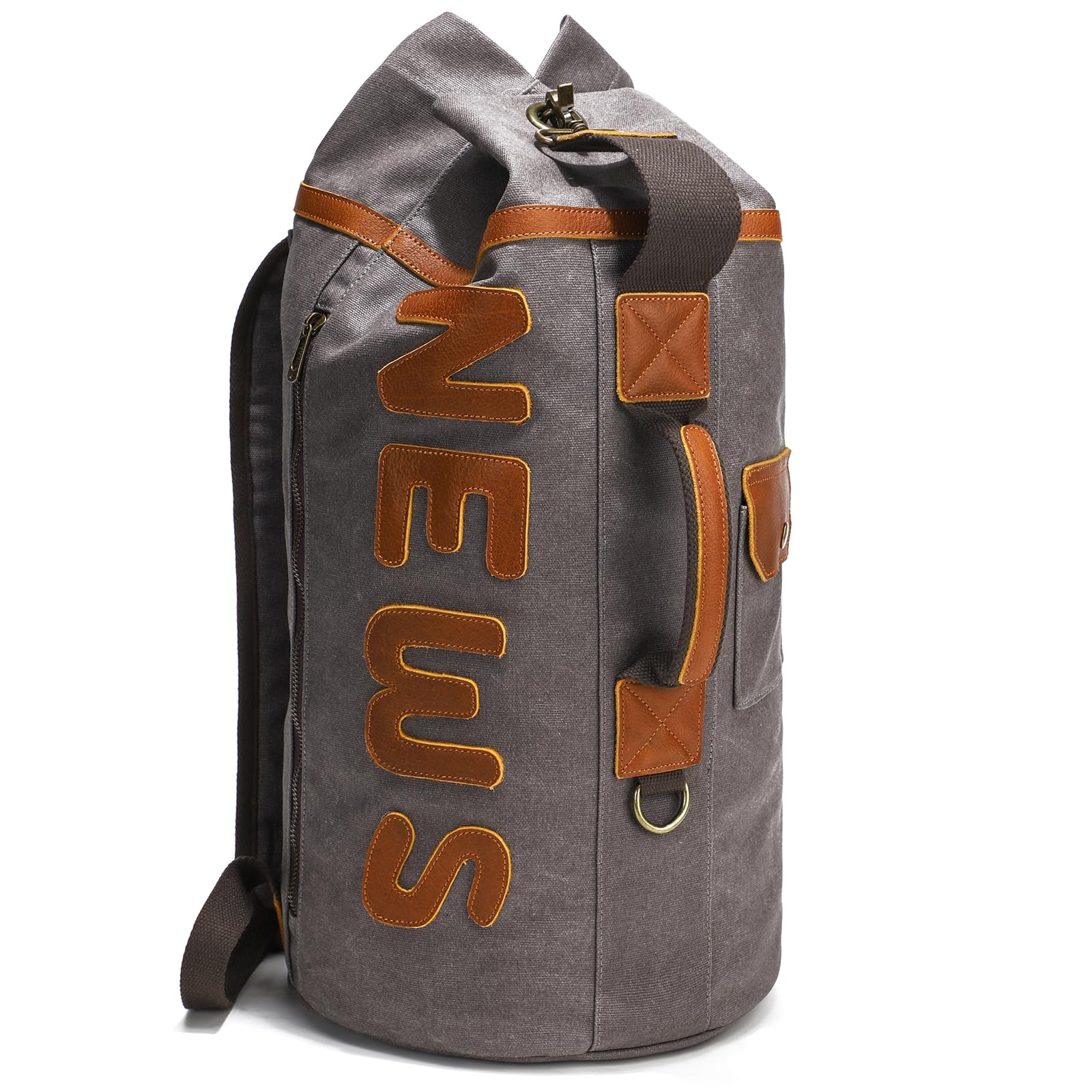 BeeaooCanvas Backpack Cylindrical