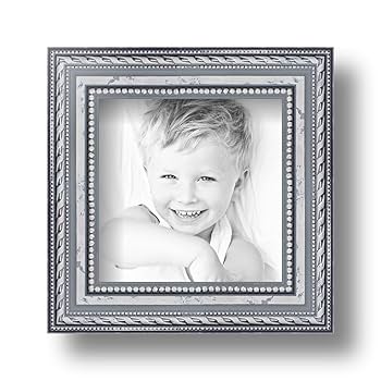 4℃フォトフレーム(SILVER) Amazon.com - YiPinYin 4x4'' Sqaure Simply Silver Metal