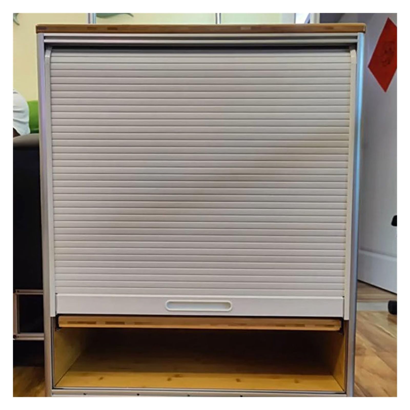 Porte de placard enroulable haut de gamme pour aménagement de meuble de cuisine et bureau