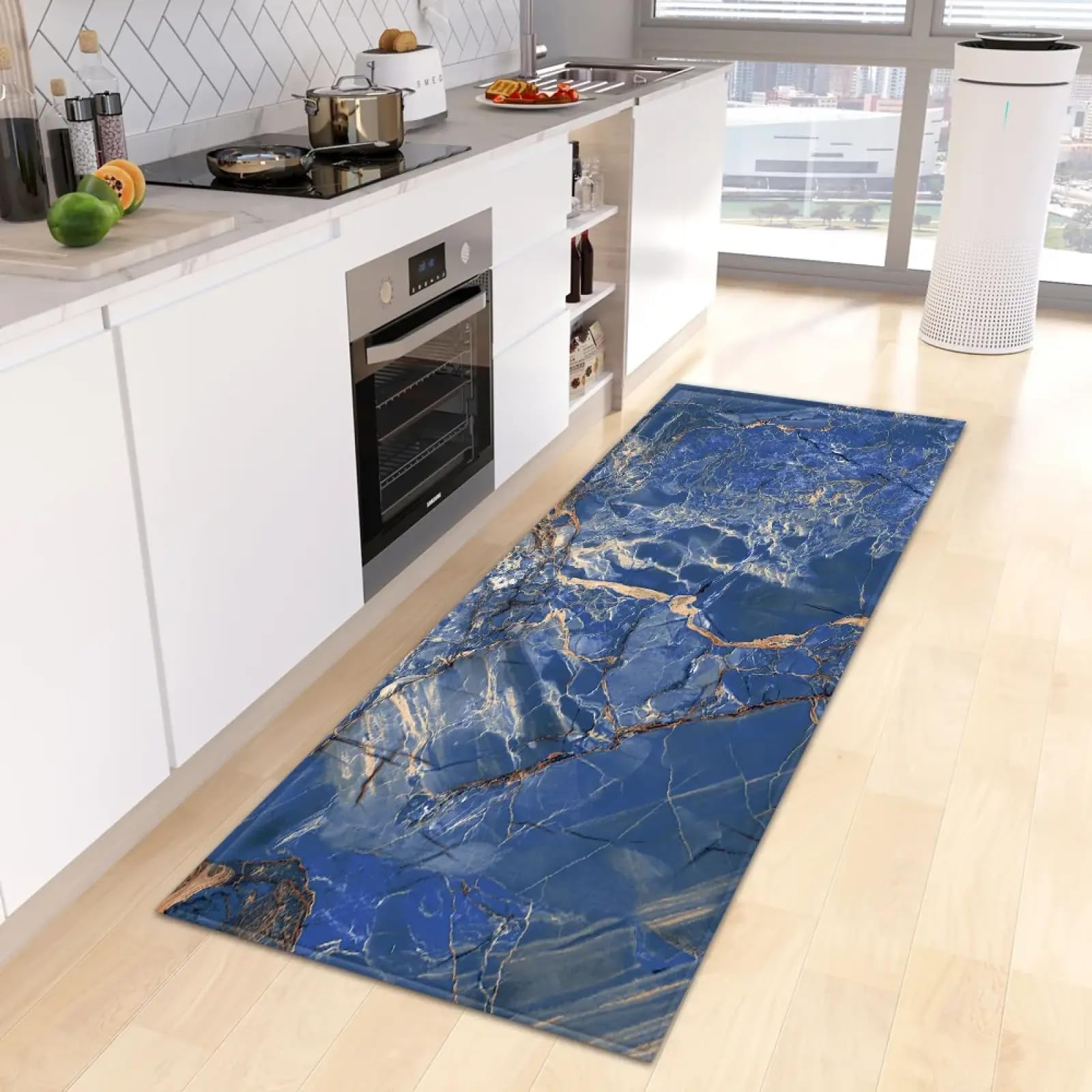 Tapis de cuisine antidérapant 180x230cm grand format pour le salon