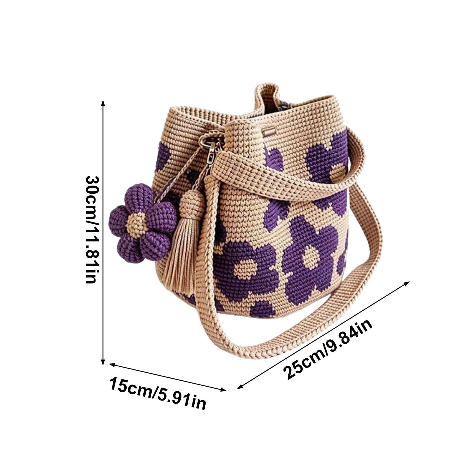 Borsa da viaggio in stile bohémien, realizzata a mano con fiori, borsa da spiaggia, leggera, pieghevole, da viaggio, per nuoto, palestra, crociera, vacanze, picnic, lavanderia, sabbia bagnata