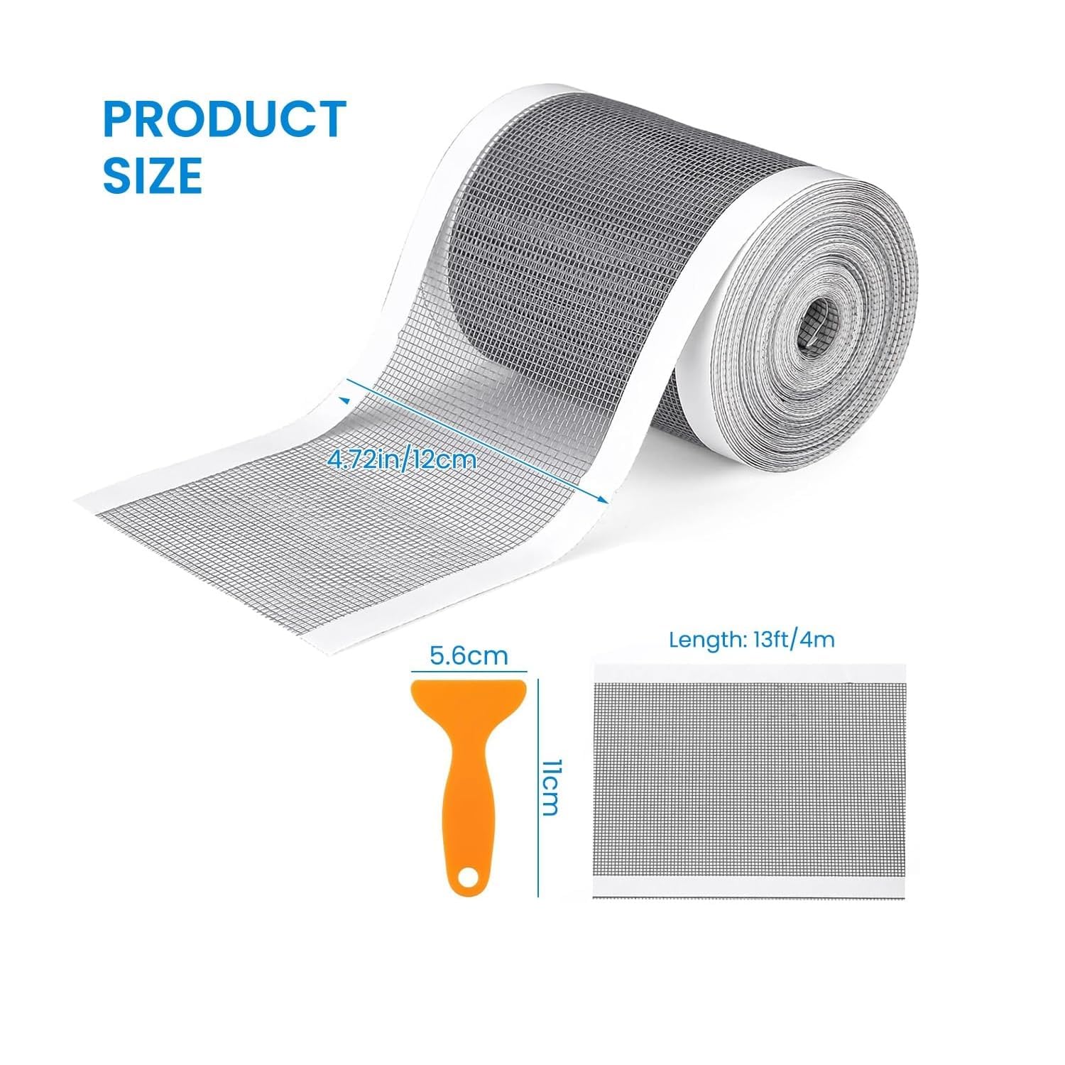 Evilia Ecom Self Adhesive Mesh Roll for Bathroom Drain Kitchen Sink Strainer Disposable Hair Catcher Shower Drain Mesh Stickers Cuttable PVC Mesh Shower Drain Cover Hair Catcher for Any Length 1