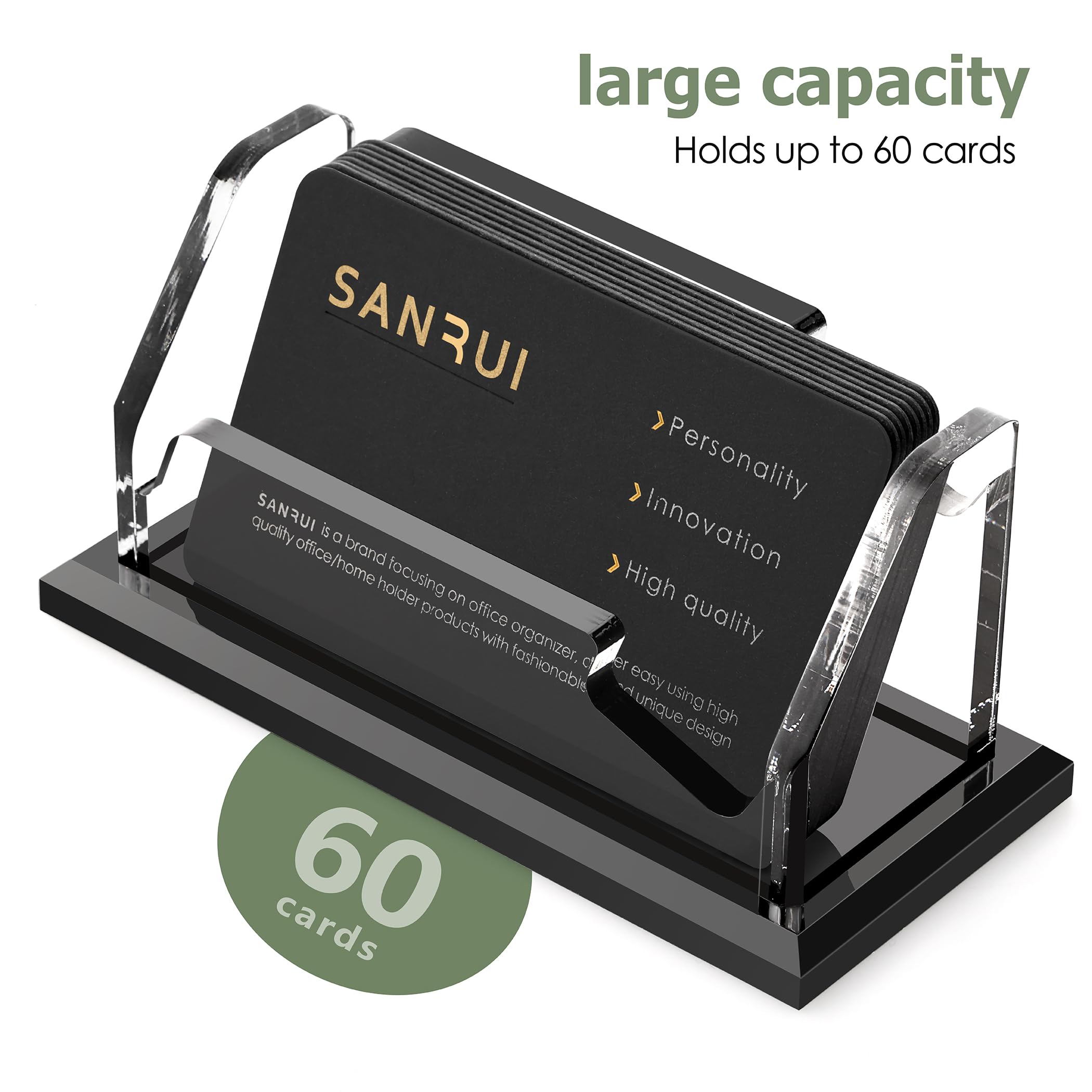 SANRUI Business Card Holder - 1 Slot Acrylic -5